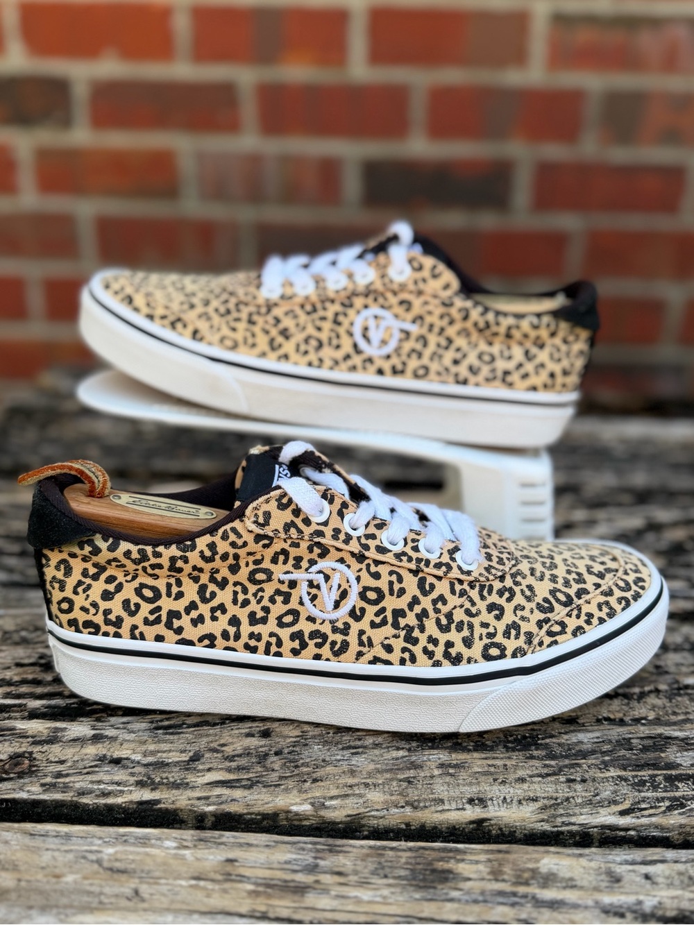 Vans Sport Vulc Women’s Sz 8.5 Lace Up VN0A5ELC36I Cheetah Print Skate Shoes X1 - Picture 12 of 14